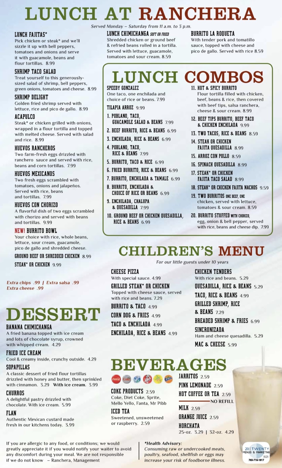 Ranchera Mexican Bar and Grill | restaurant | 2258 W 86th St, Indianapolis, IN 46260, USA | 3172225115 OR +1 317-222-5115