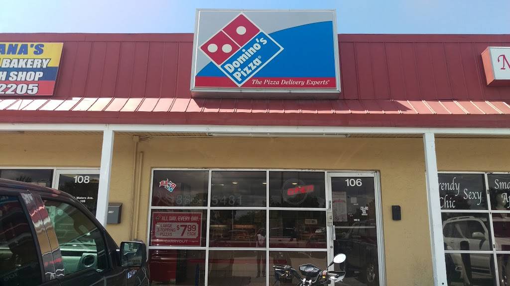 Dominos Pizza | meal delivery | 8206 W Waters Ave, Tampa, FL 33615, USA | 8138855481 OR +1 813-885-5481