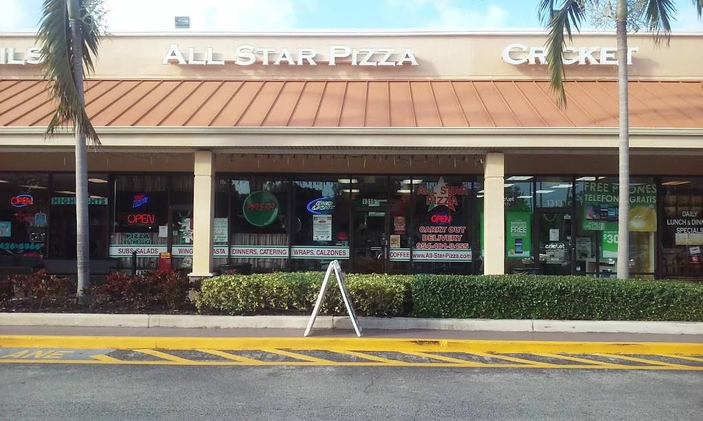 All Star Pizza | restaurant | 1315 S Military Trail, Deerfield Beach, FL 33442, USA | 9544813455 OR +1 954-481-3455