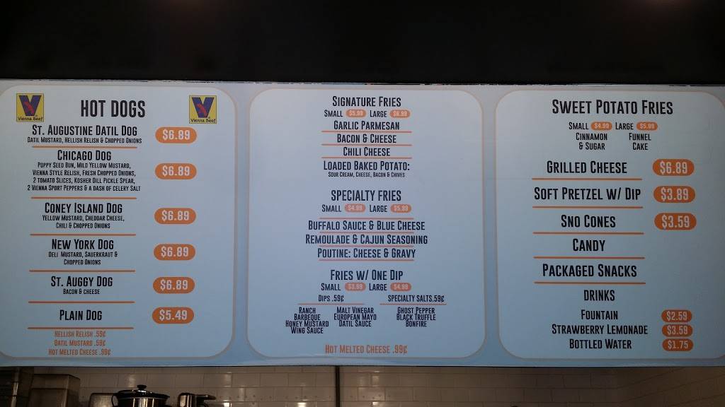 French Fry Heaven | restaurant | 100 St George St A, St. Augustine, FL 32084, USA | 9046993975 OR +1 904-699-3975