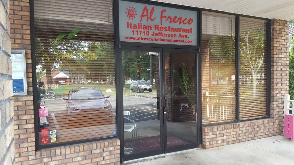Al Fresco | restaurant | 11710 Jefferson Ave, Newport News, VA 23606, USA | 7578730644 OR +1 757-873-0644