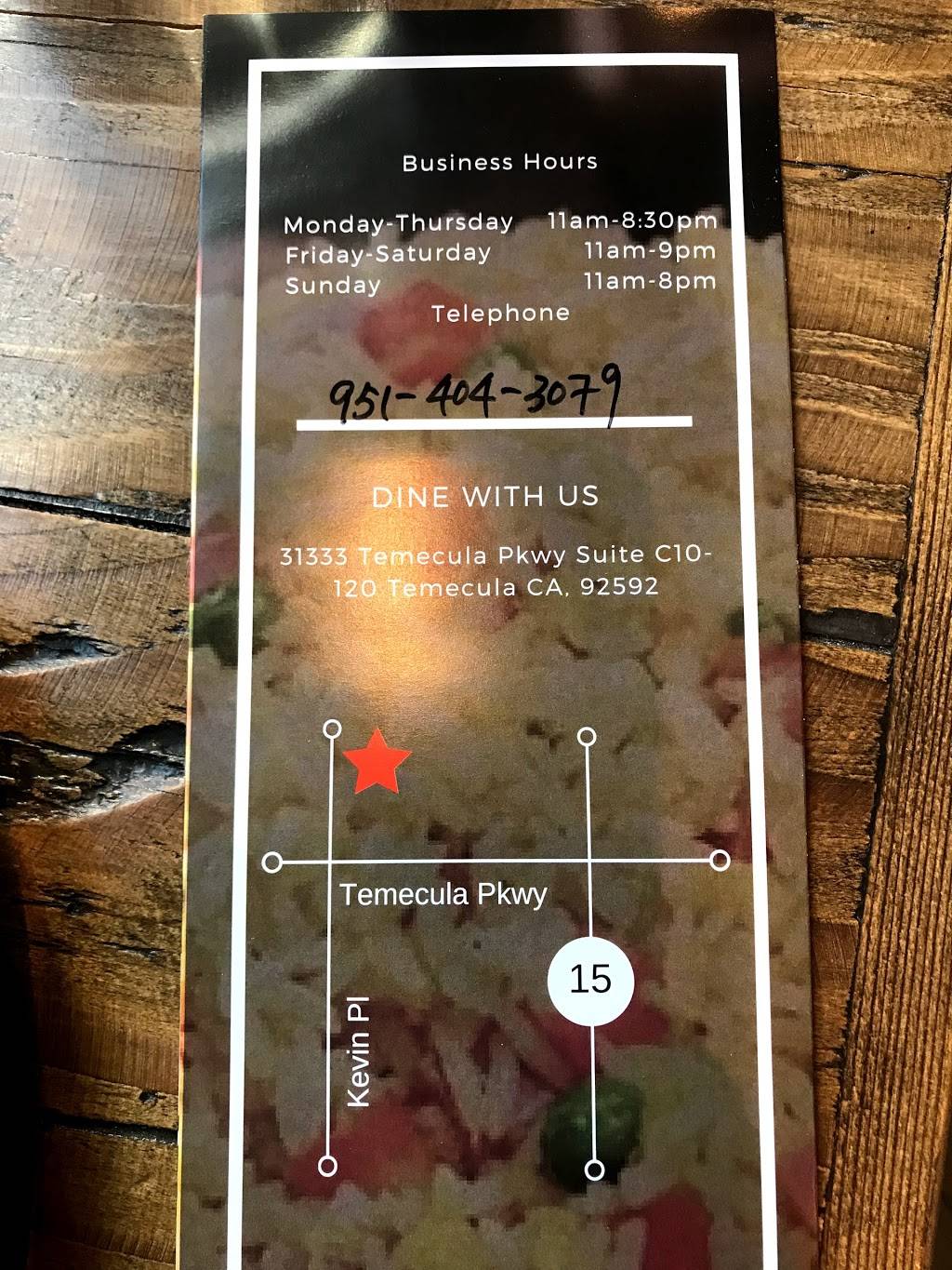 Jins Kitchen | restaurant | 31333 Temecula Pkwy #120, Temecula, CA 92592, USA | 9514043079 OR +1 951-404-3079