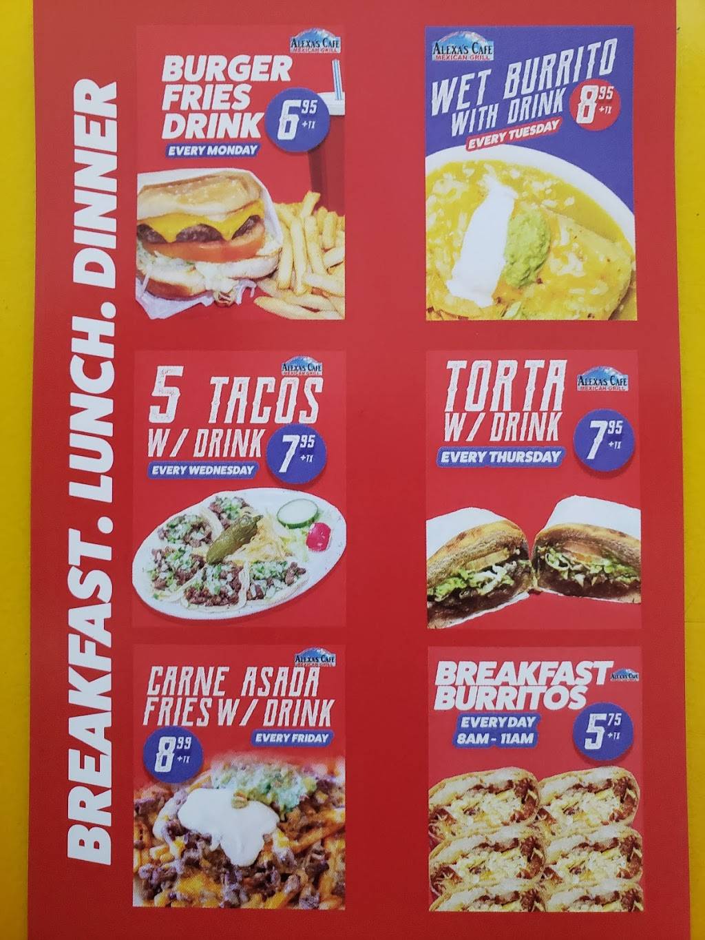 Alexa’s Cafe Mexican Grill | restaurant | 8407 Cherry Ave, Fontana, CA 92336, USA | 9093460046 OR +1 909-346-0046