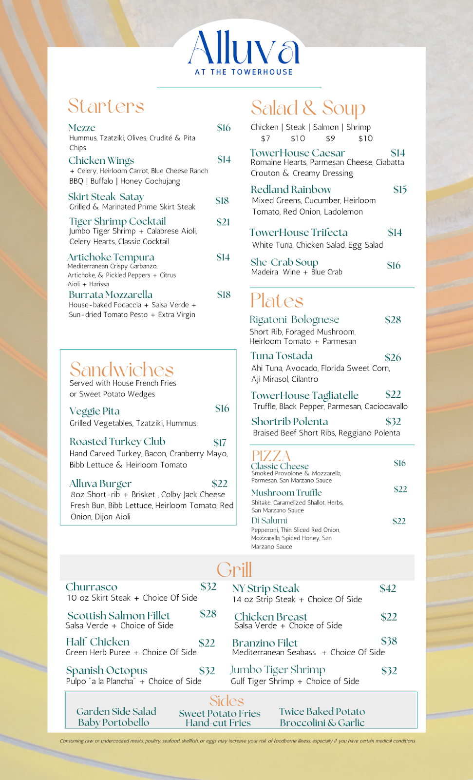 Alluva at The TowerHouse | restaurant | 5500 Collins Ave, Miami Beach, FL 33140, USA | 3058658677 OR +1 305-865-8677