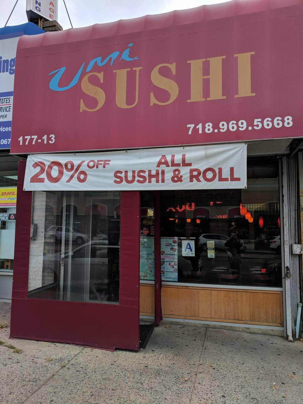 Umi Sushi | restaurant | 177-13 Union Tpke, Flushing, NY 11366, USA | 7189698298 OR +1 718-969-8298