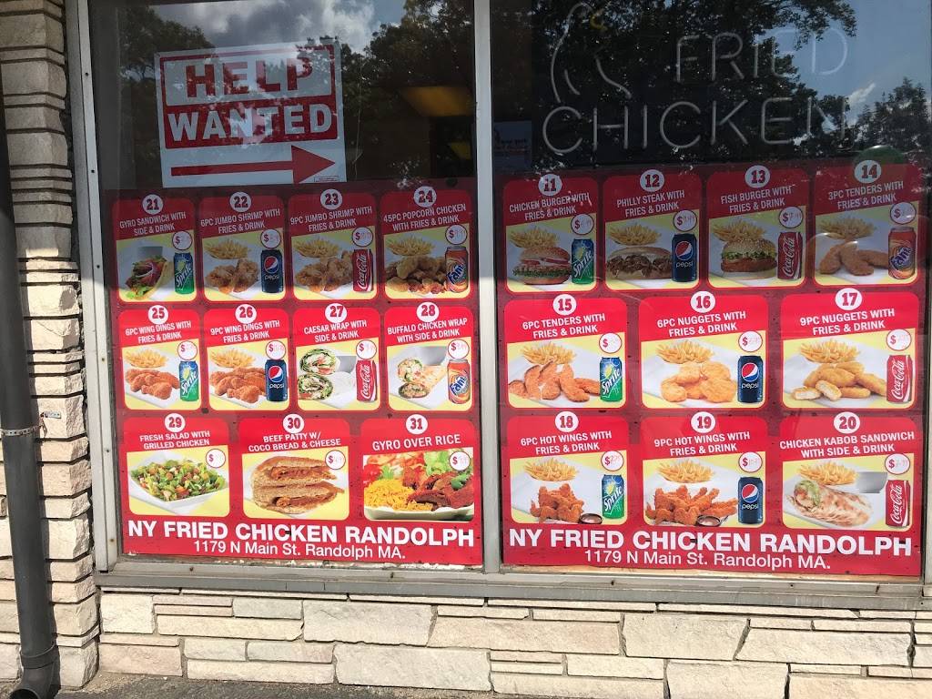 New York Fried Chicken | restaurant | 1179 N Main St, Randolph, MA 02368, USA | 7819862323 OR +1 781-986-2323