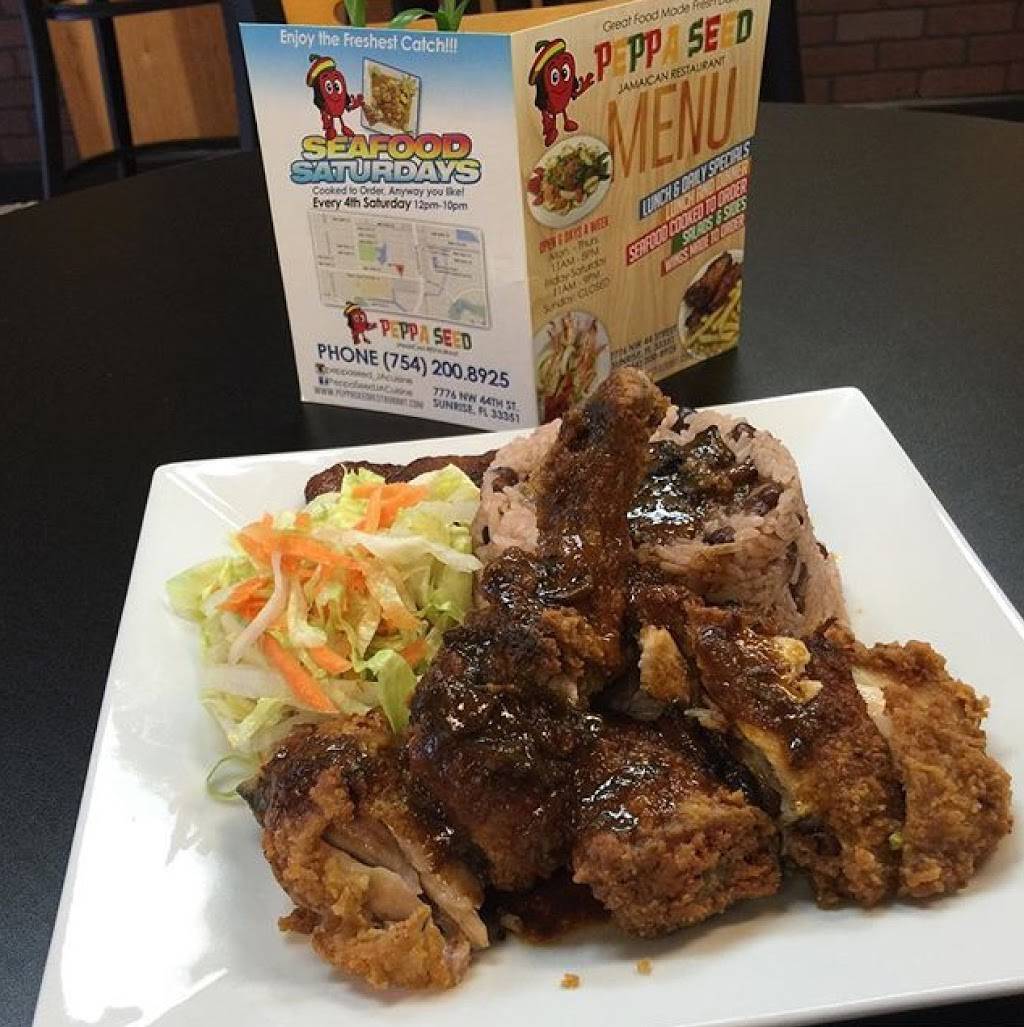 Peppa Seed -Jamaican Restaurant | restaurant | 7776 NW 44th St, Sunrise, FL 33351, USA | 7542008925 OR +1 754-200-8925