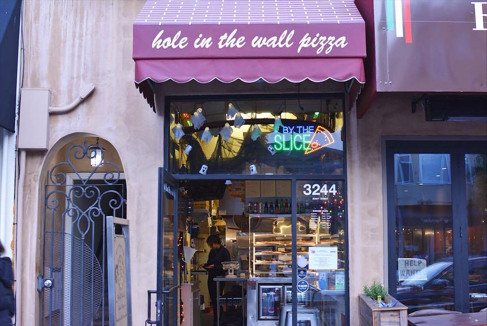 SF Hole in the Wall Pizza | meal delivery | 3244 Scott St, San Francisco, CA 94123, USA | 4157752583 OR +1 415-775-2583
