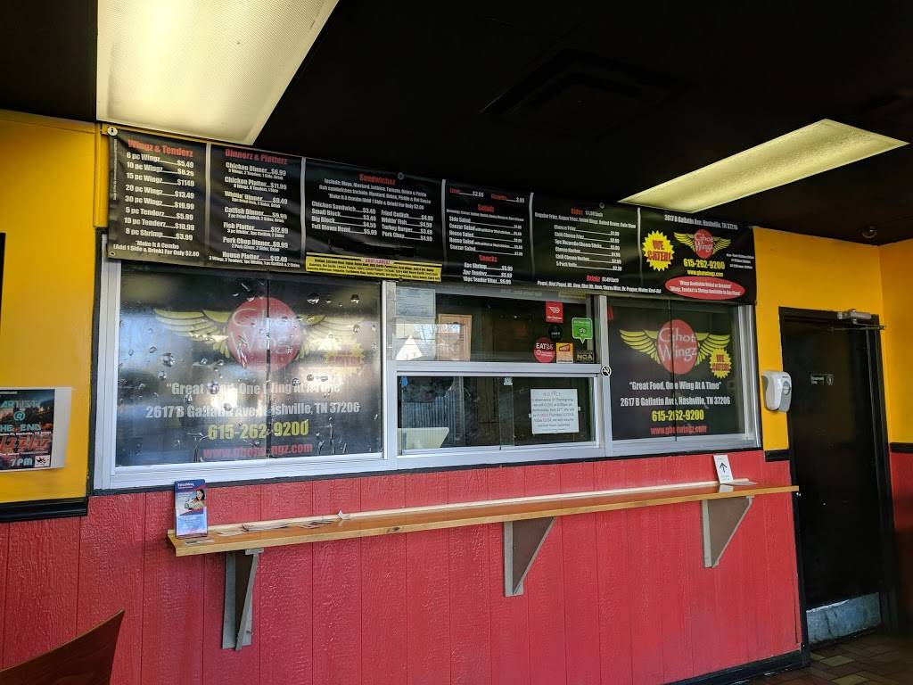 Ghot Wingz | restaurant | 2617 Gallatin Pike, Nashville, TN 37216, USA | 6152629200 OR +1 615-262-9200