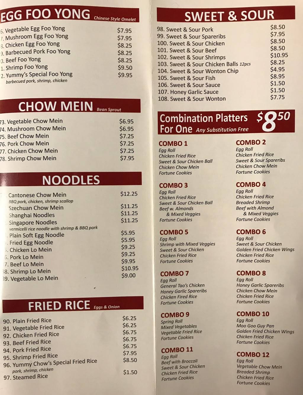 Yummy Chow Chinese Restaurant | restaurant | 162 Main Street of Delhi, Delhi, ON N4B 2L9, Canada | 5195823938 OR +1 519-582-3938