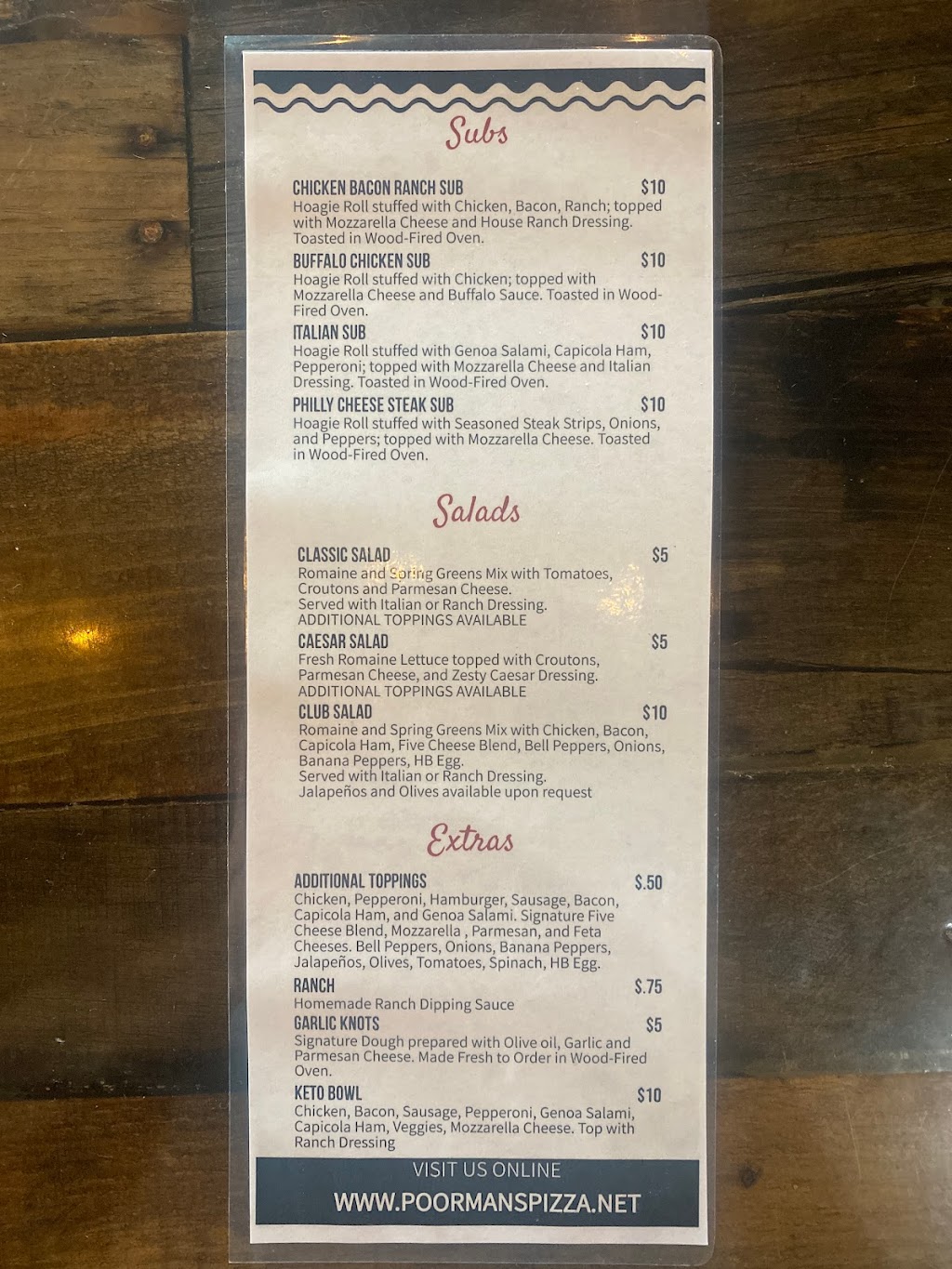 Poor mans pizza | restaurant | 710 Fayetteville Rd, Van Buren, AR 72956, USA | 4794590100 OR +1 479-459-0100