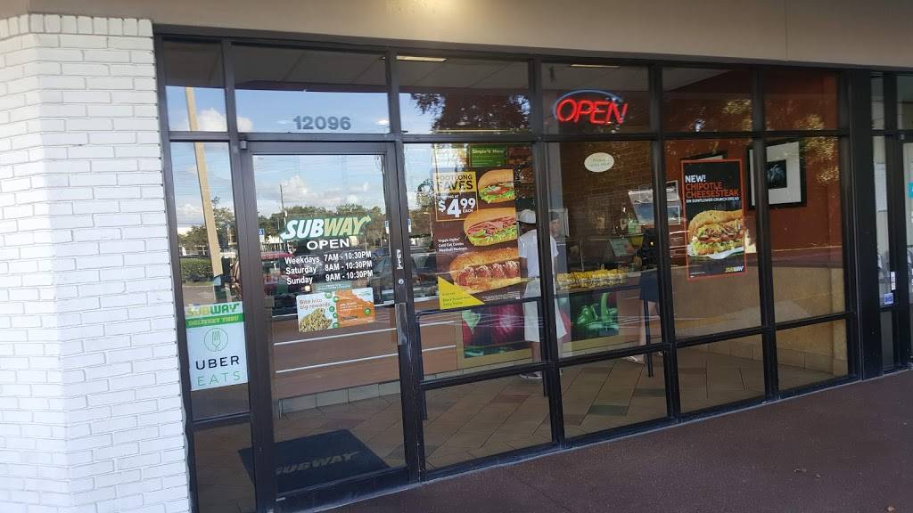 Subway Restaurants | restaurant | 12096 Anderson Rd, Tampa, FL 33625, USA | 8139630597 OR +1 813-963-0597