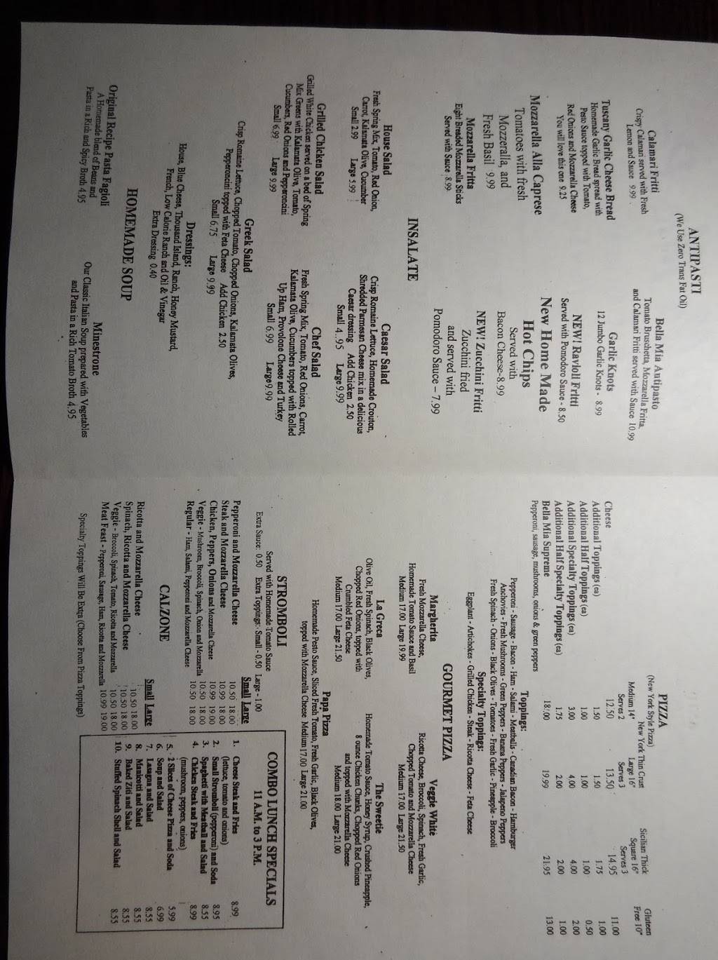 Bella Mia Pizza | restaurant | 4620 Woody Mill Rd, Greensboro, NC 27406, USA | 3366742111 OR +1 336-674-2111