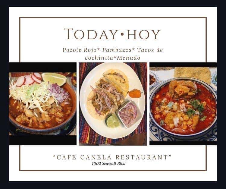 Café Canela Restaurant | restaurant | 1002 Seawall Blvd, Galveston, TX 77550, USA | 4095264439 OR +1 409-526-4439