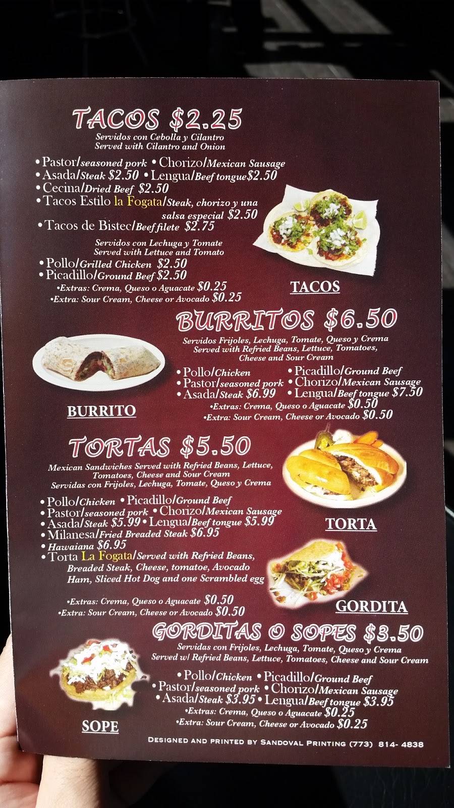 Taqueria La Fogata | restaurant | 3930 W Montrose Ave, Chicago, IL 60618, USA | 7735090902 OR +1 773-509-0902