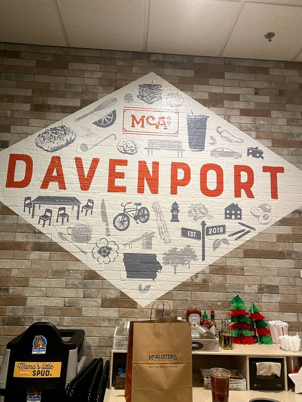 McAlisters Deli | restaurant | 2198 E Kimberly Rd, Davenport, IA 52807, USA | 5633220001 OR +1 563-322-0001