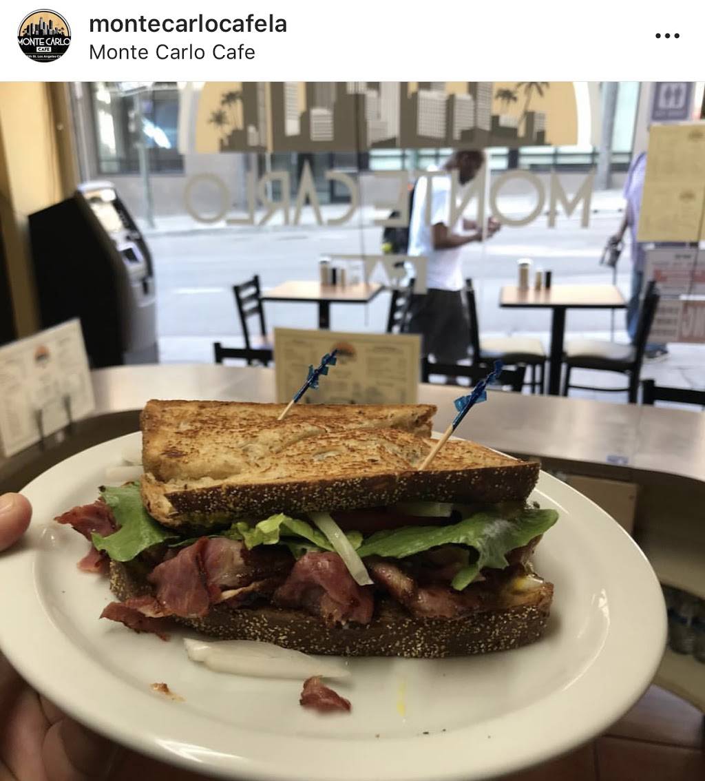 Monte Carlo Cafe | restaurant | 109 E 5th St, Los Angeles, CA 90013, USA | 2132657911 OR +1 213-265-7911