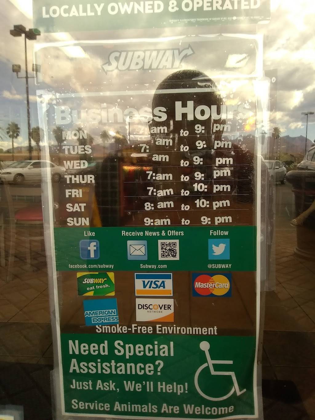 Subway Restaurants | restaurant | Craig Marketplace, 7121 W Craig Rd Suite 107, Las Vegas, NV 89129, USA | 7027377827 OR +1 702-737-7827