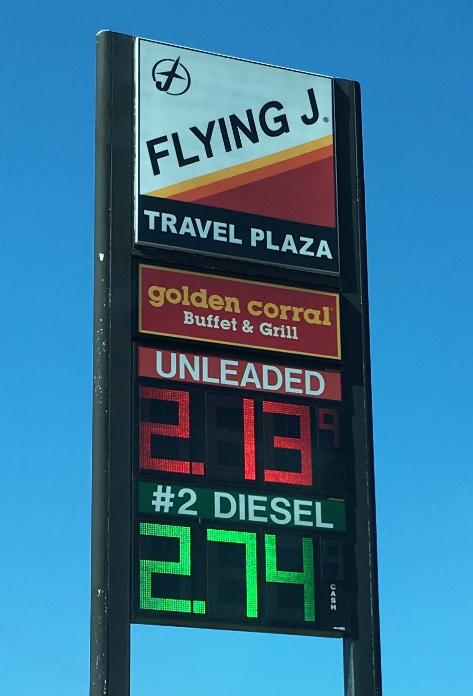 Flying J Travel Center | restaurant | 221 Belle Hill Rd, Elkton, MD 21921, USA | 4103980287 OR +1 410-398-0287