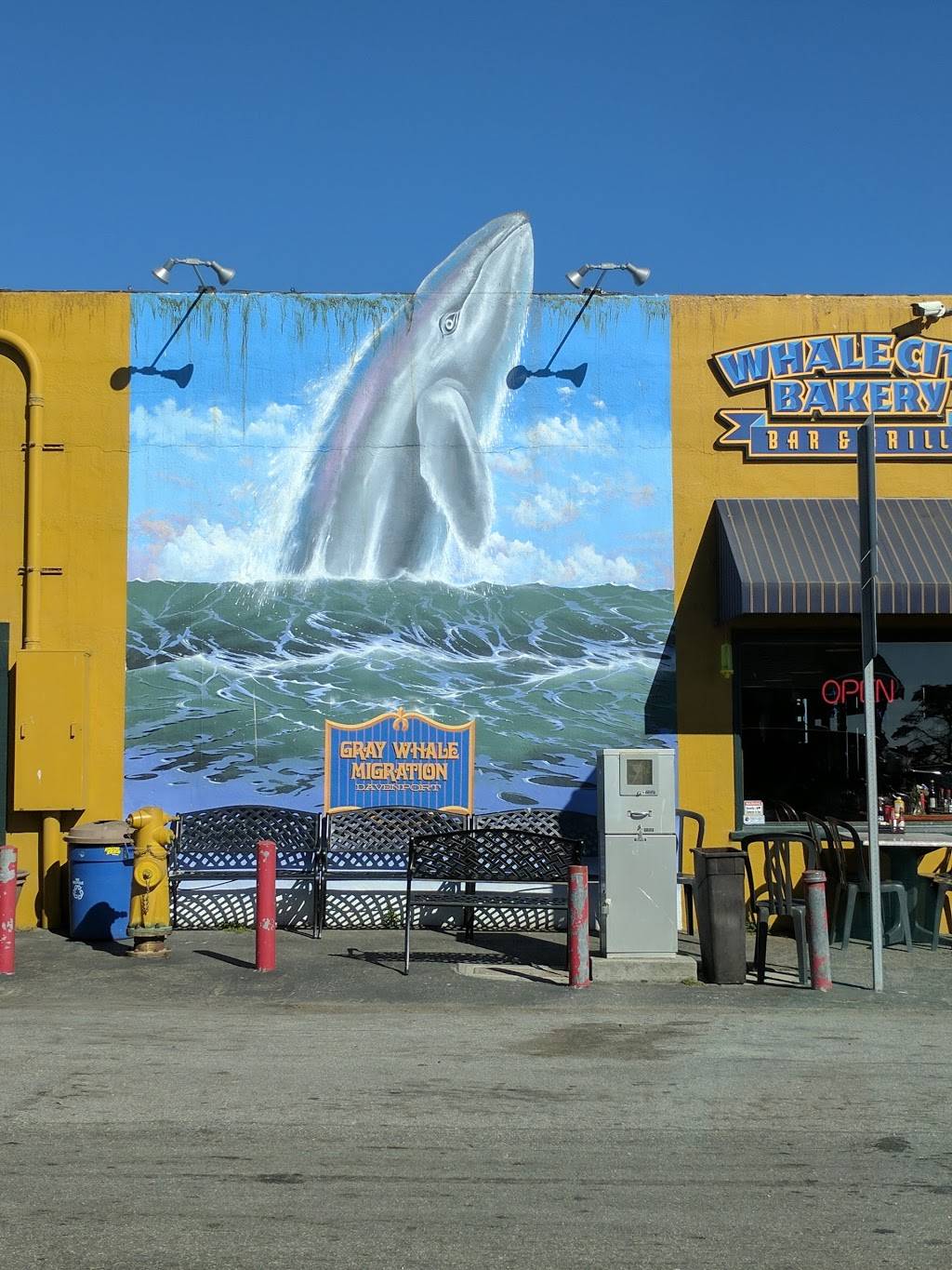 Whale City Bakery Bar & Grill | restaurant | 490 CA-1, Davenport, CA 95017, USA | 8314239009 OR +1 831-423-9009