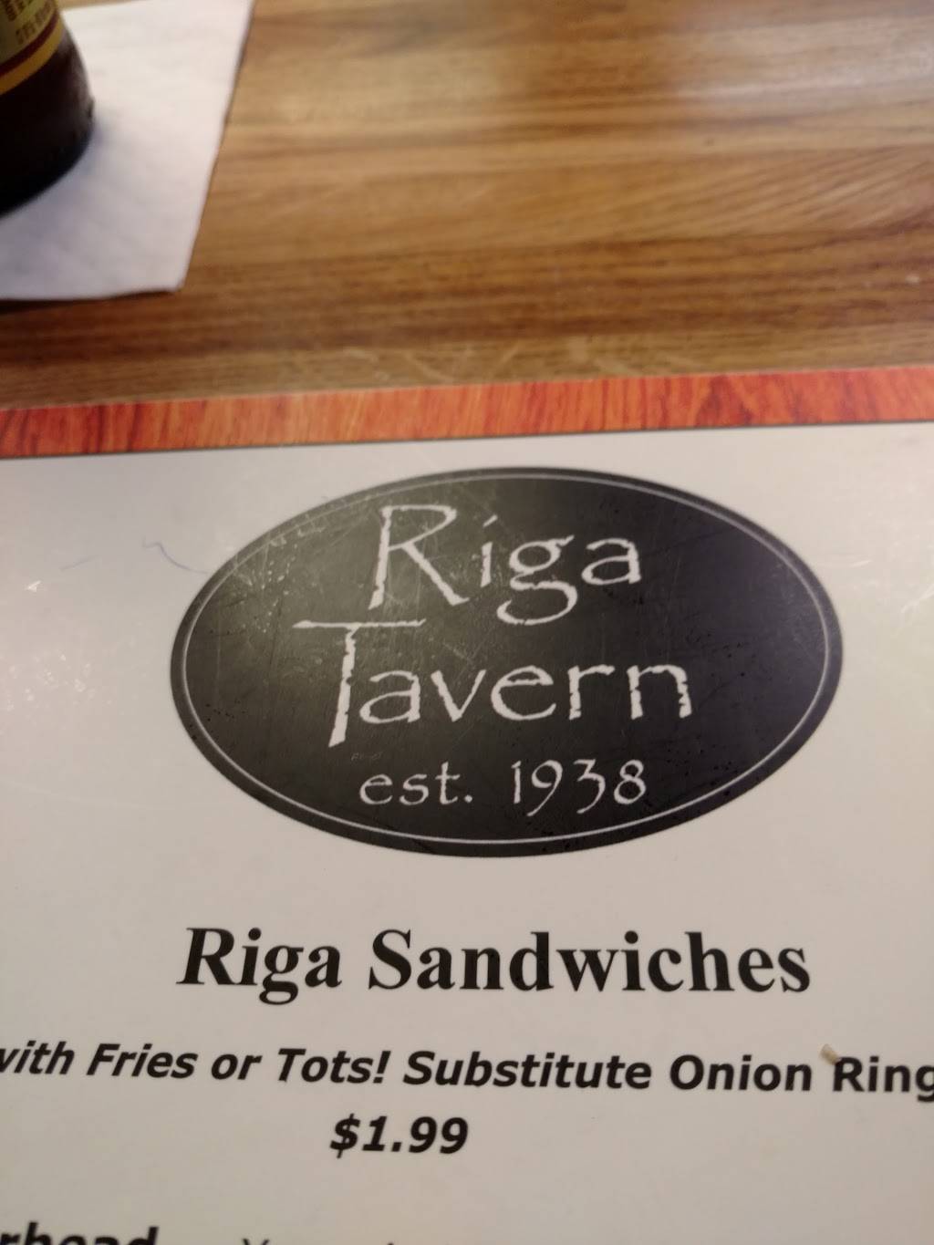Riga Tavern | restaurant | 7495 Riga Hwy, Riga, MI 49276, USA | 5174863461 OR +1 517-486-3461