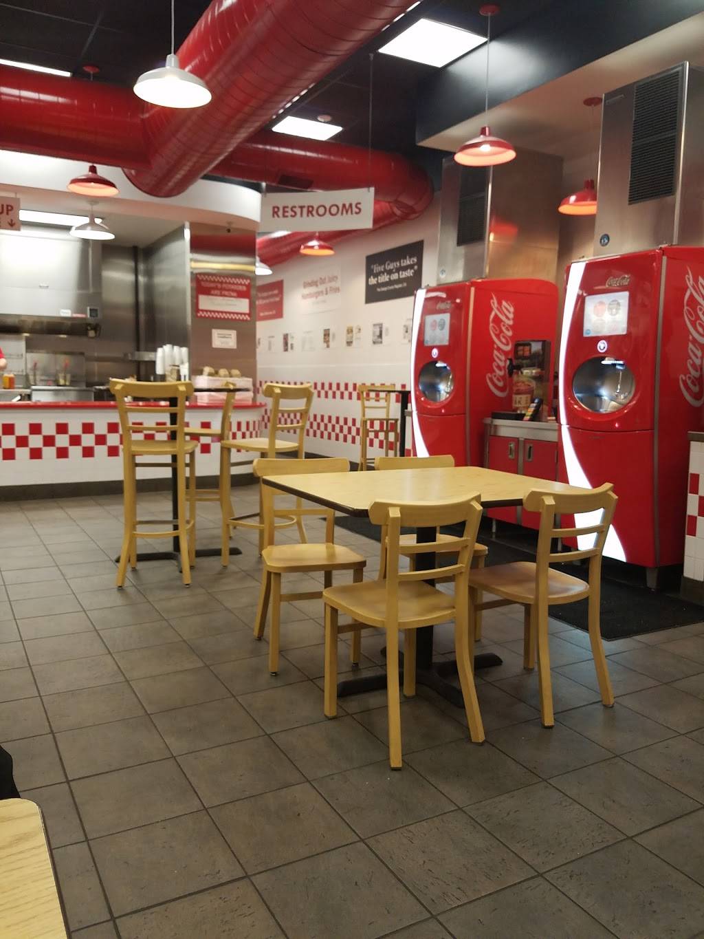 Five Guys | meal takeaway | 9808 E Washington St, Indianapolis, IN 46229, USA | 3178976752 OR +1 317-897-6752