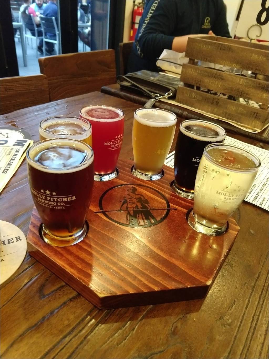 Molly Pitcher Brewing Taproom | restaurant | 139 W High St, Carlisle, PA 17013, USA | 7174225591 OR +1 717-422-5591
