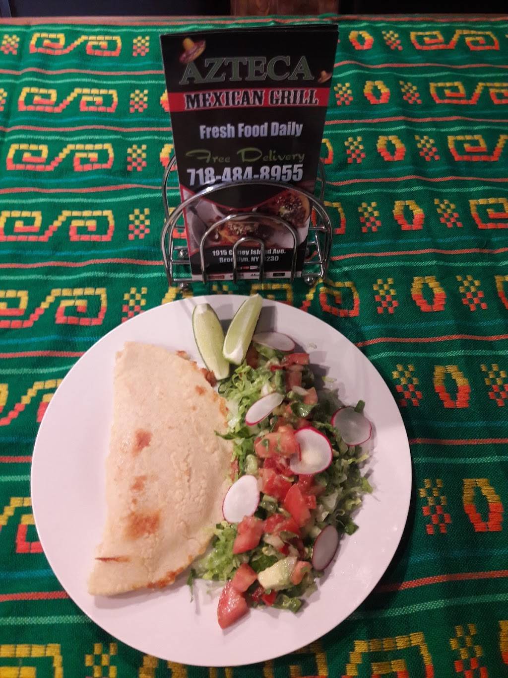 Azteca Mexican Grill | restaurant | 1915 Coney Island Ave #1, Brooklyn, NY 11230, USA | 7184848955 OR +1 718-484-8955