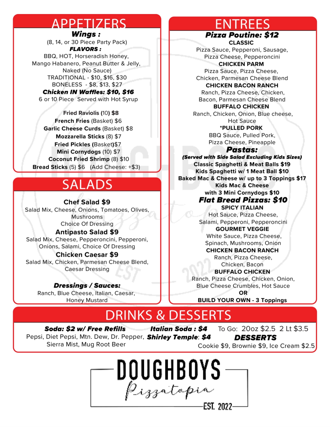 Doughboys Pizzatopia | restaurant | 915 N Anchor Way, Portland, OR 97217, United States | 5037197875 OR +1 503-719-7875