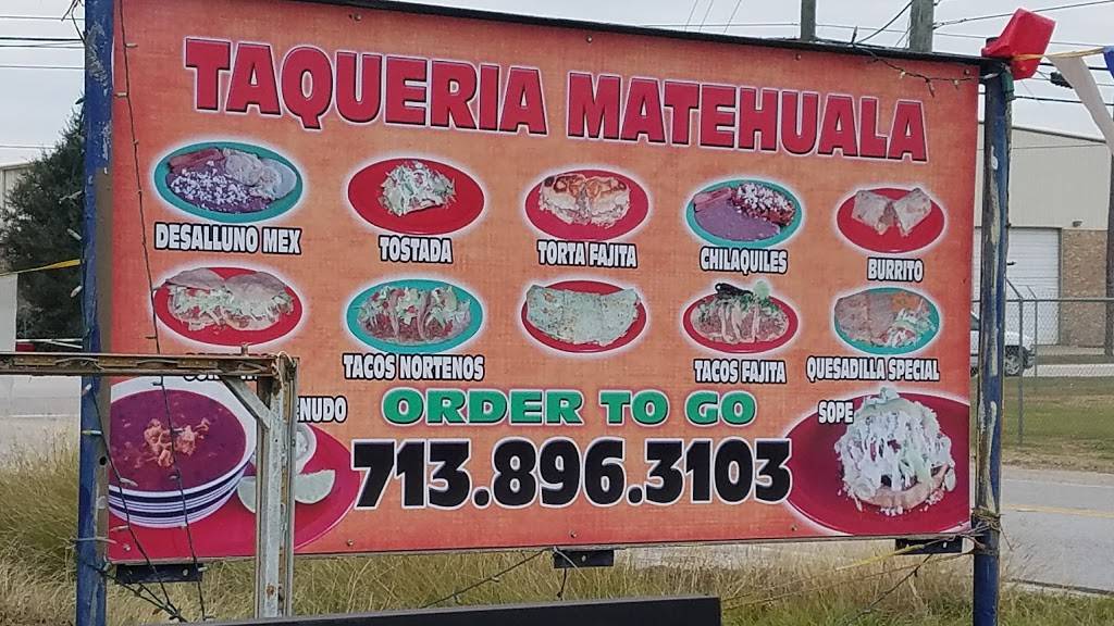 Taqueria Matehuala | restaurant | 5734 Cunningham Rd, Houston, TX 77041, USA | 7138963103 OR +1 713-896-3103