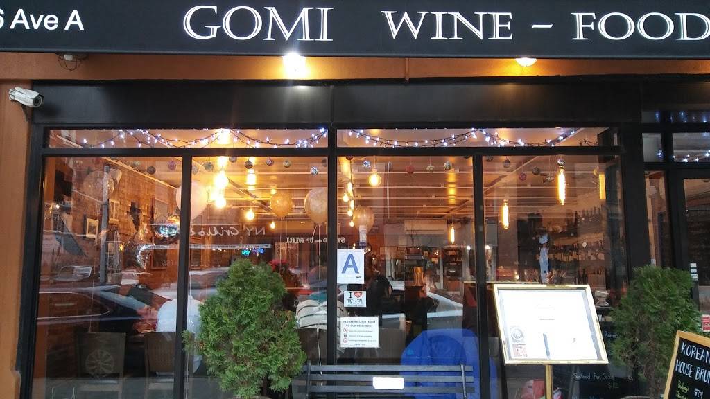Gomi Korean Wine Bar | restaurant | 186 Avenue A, New York, NY 10009, USA | 6467070707 OR +1 646-707-0707