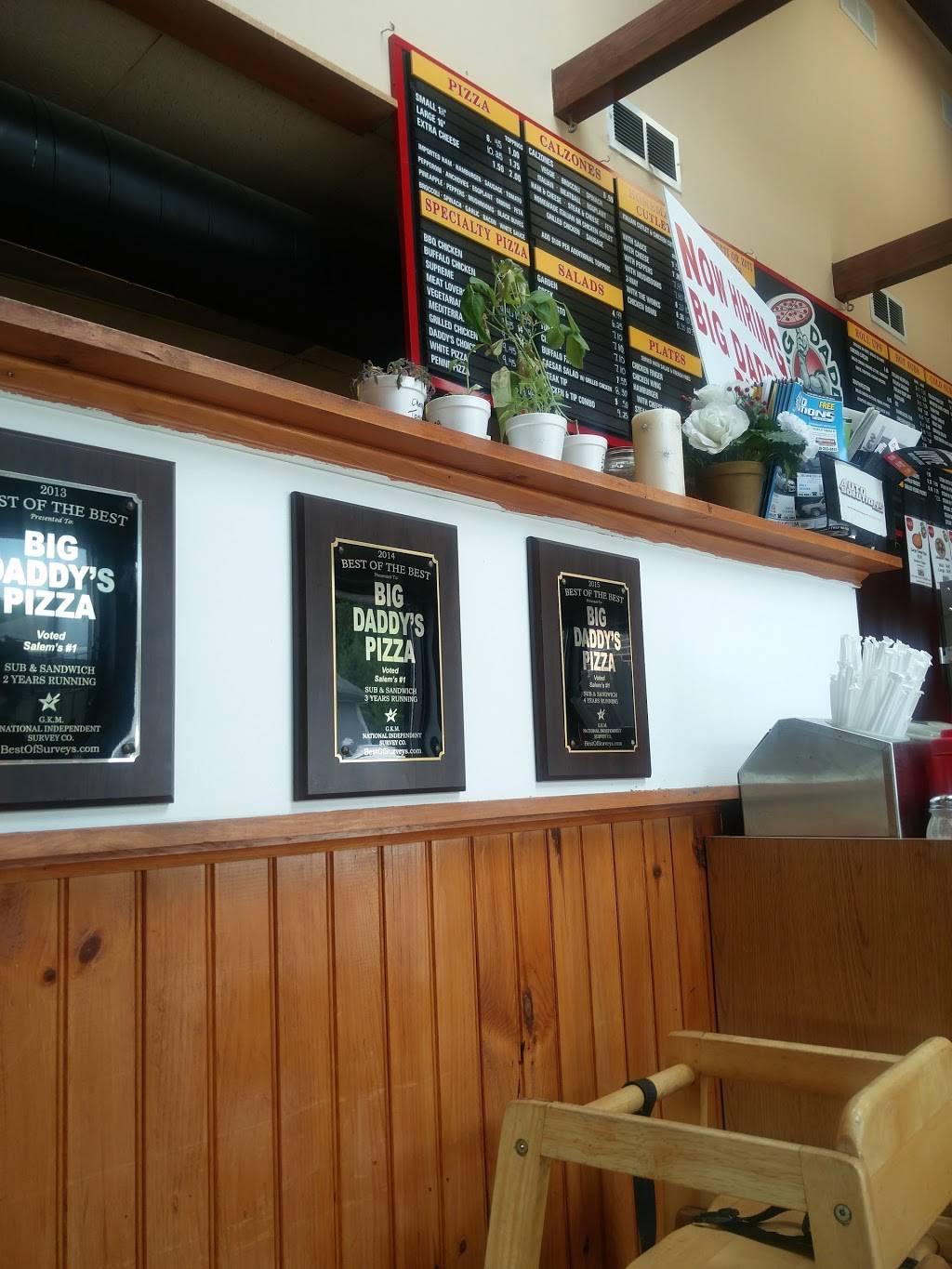 Big Daddys Pizza | meal takeaway | 166 N Broadway # 1, Salem, NH 03079, USA | 6038949700 OR +1 603-894-9700