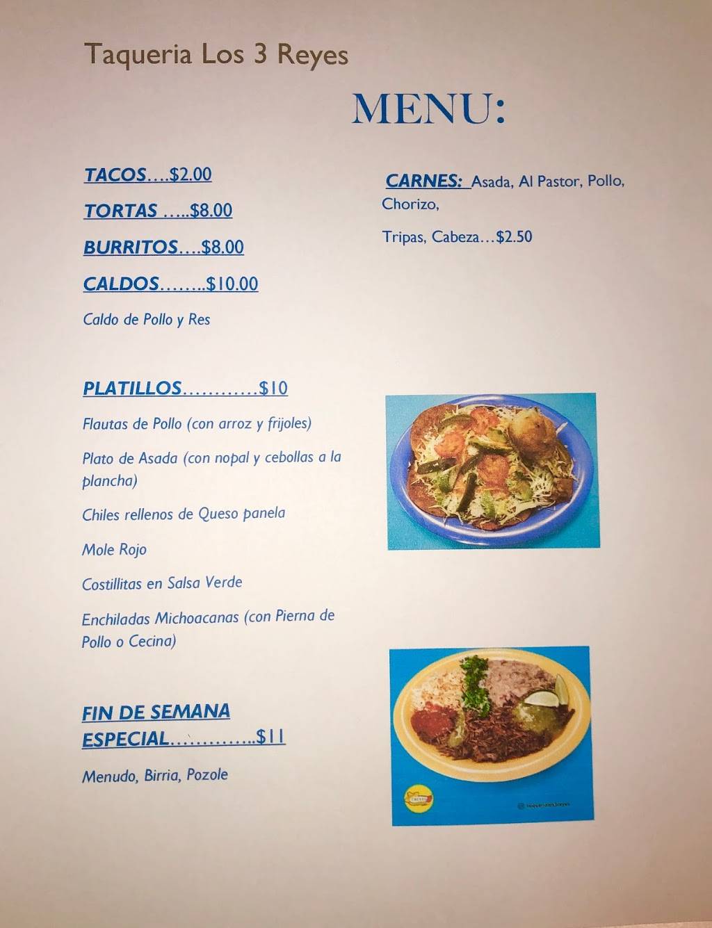 TAQUERÍA LOS 3 REYES | restaurant | 2610 W, Westminster Ave Suite B, Santa Ana, CA 92706, USA | 7143082699 OR +1 714-308-2699