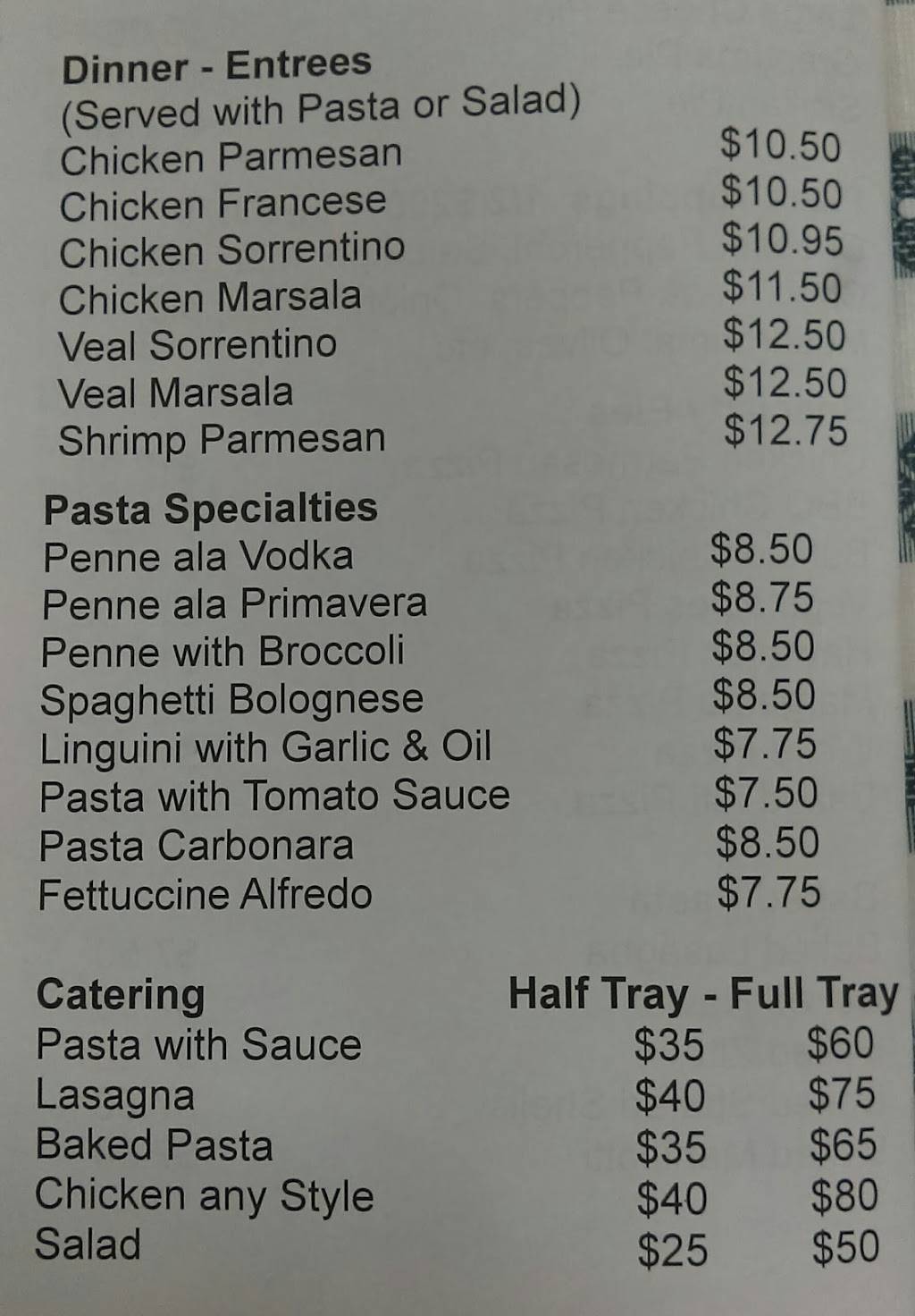 Trattoria Sortos | restaurant | 58 Old Country Rd, Mineola, NY 11501, USA | 5168778134 OR +1 516-877-8134