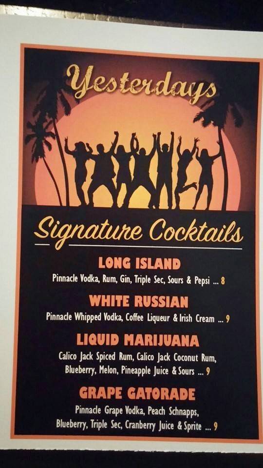 Yesterdays Bar & Grill | restaurant | 501 Greenfield Ave, Pittsburgh, PA 15207, USA | 4124229800 OR +1 412-422-9800