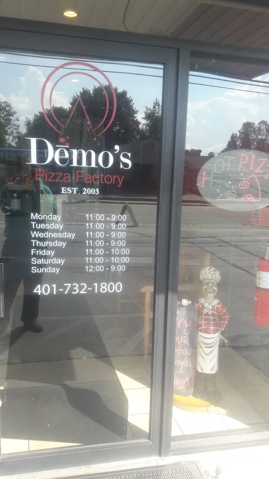 Demos Pizza Factory | restaurant | 1686 Warwick Ave, Warwick, RI 02889, USA | 4017321800 OR +1 401-732-1800