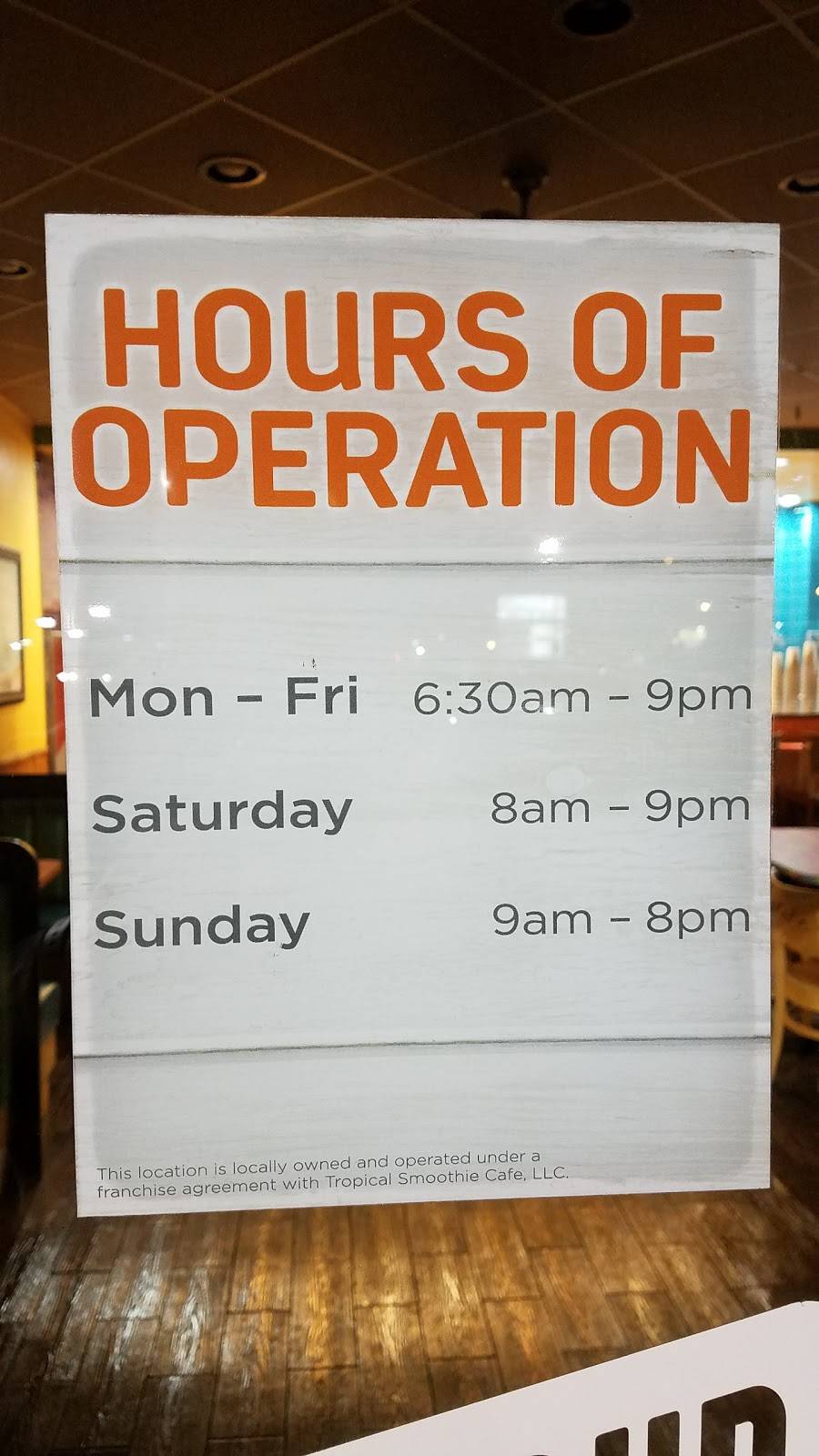 Tropical Smoothie Cafe East Beach Market Place | meal takeaway | 3841 E Little Creek Rd, Norfolk, VA 23518, USA | 7579655237 OR +1 757-965-5237