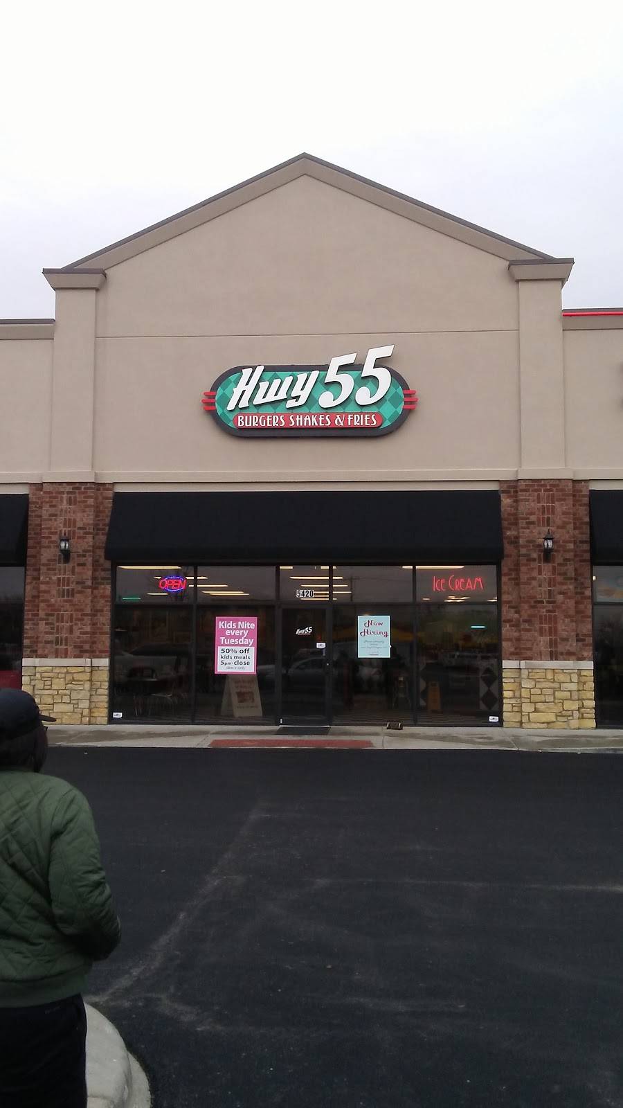 Hwy 55 Burgers Shakes & Fries | restaurant | 5420 IN-62 #500, Jeffersonville, IN 47130, USA | 8127250025 OR +1 812-725-0025