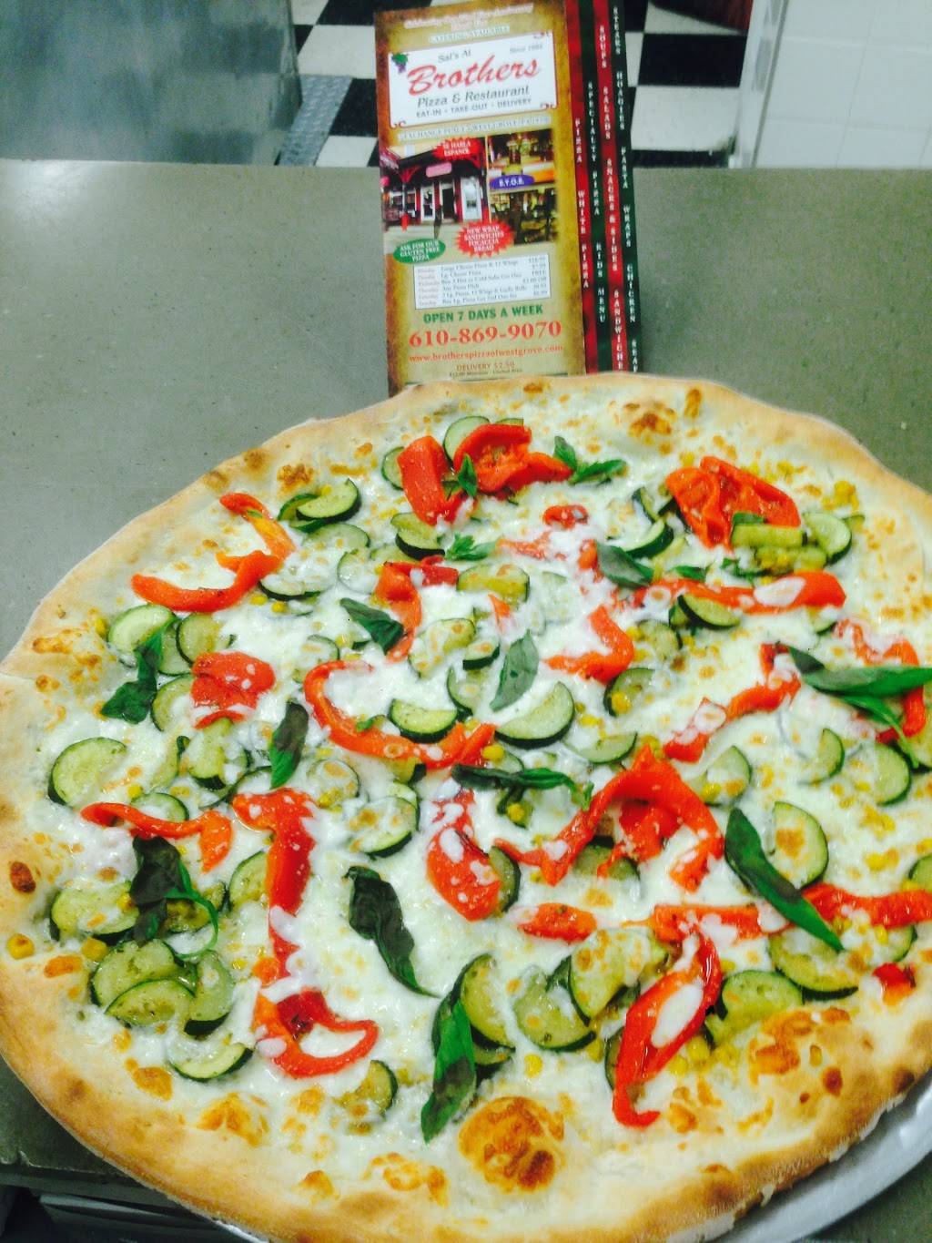 Brothers Pizza & Restaurant | restaurant | 7 Exchange Pl, West Grove, PA 19390, USA | 6108699070 OR +1 610-869-9070