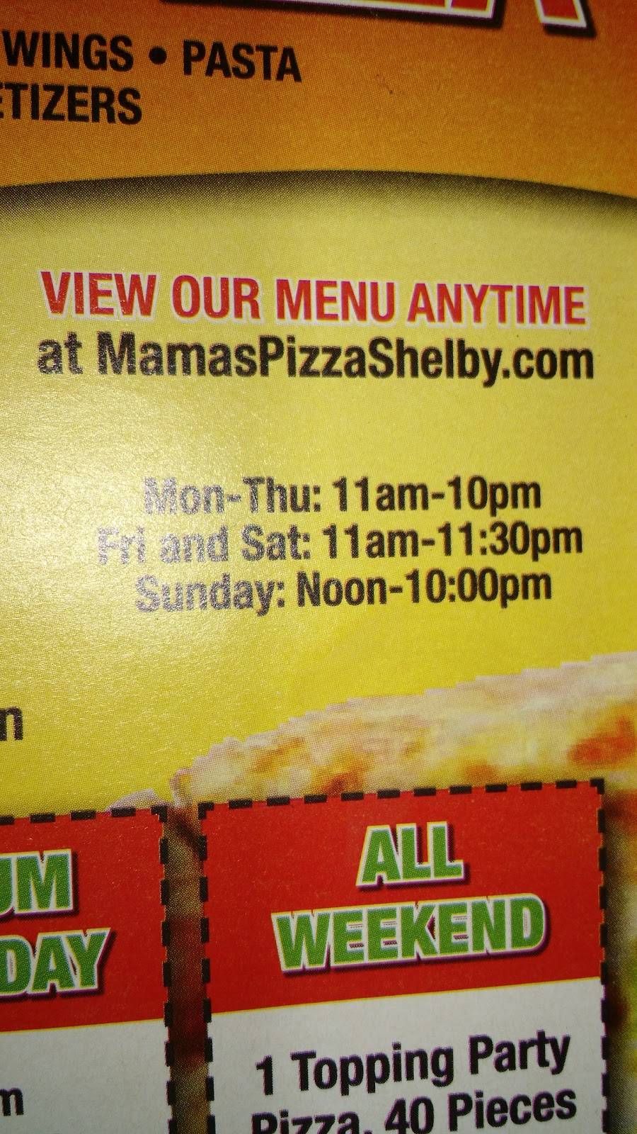 Mamas Pizza | restaurant | 40 Mansfield Ave, Shelby, OH 44875, USA | 4193427777 OR +1 419-342-7777