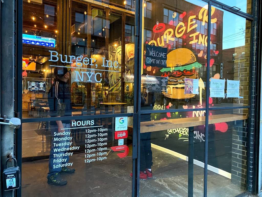 Burger, Inc. NYC - Brooklyn | restaurant | 135a N 5th St, Brooklyn, NY 11249, USA | 3474639555 OR +1 347-463-9555