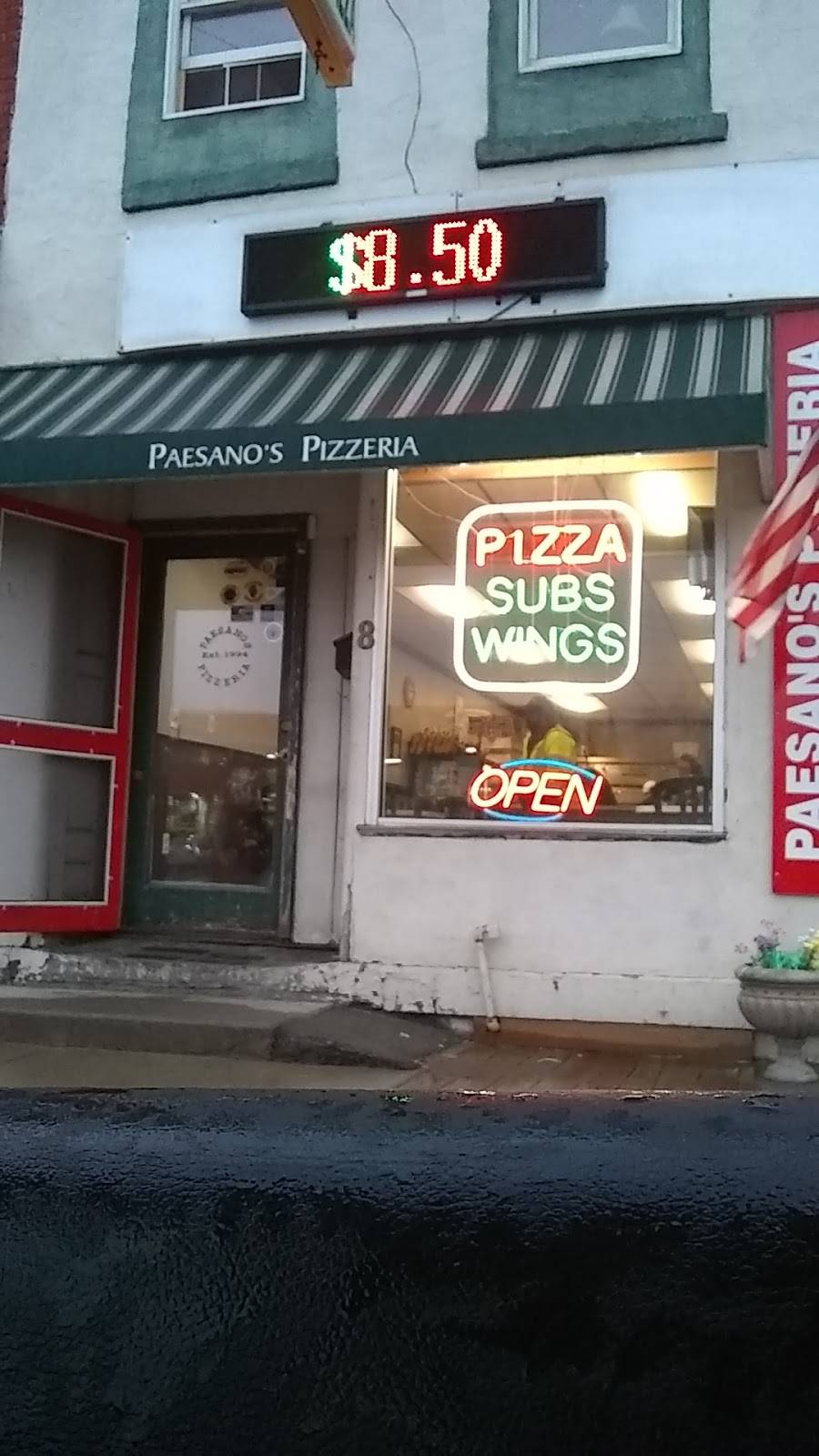 Paesanos Pizzeria | restaurant | 8 W Main St, Mohawk, NY 13407, USA | 3158660333 OR +1 315-866-0333