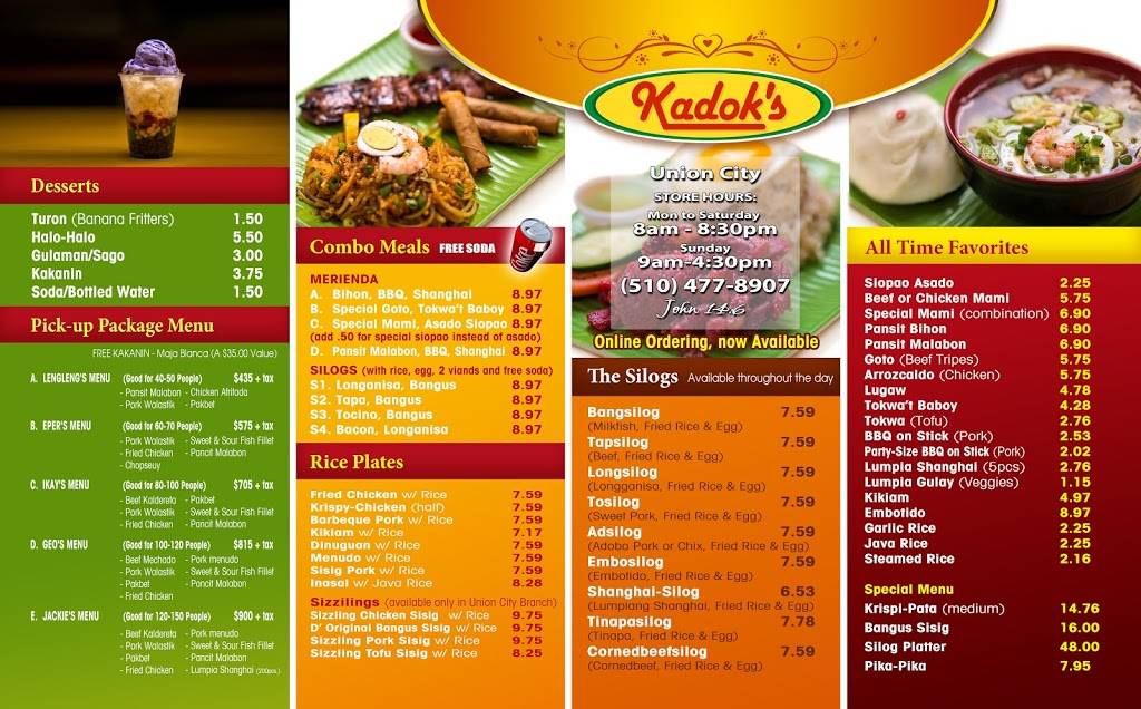 Kadoks | restaurant | 31834 Alvarado Blvd, Union City, CA 94587, USA | 5104778907 OR +1 510-477-8907