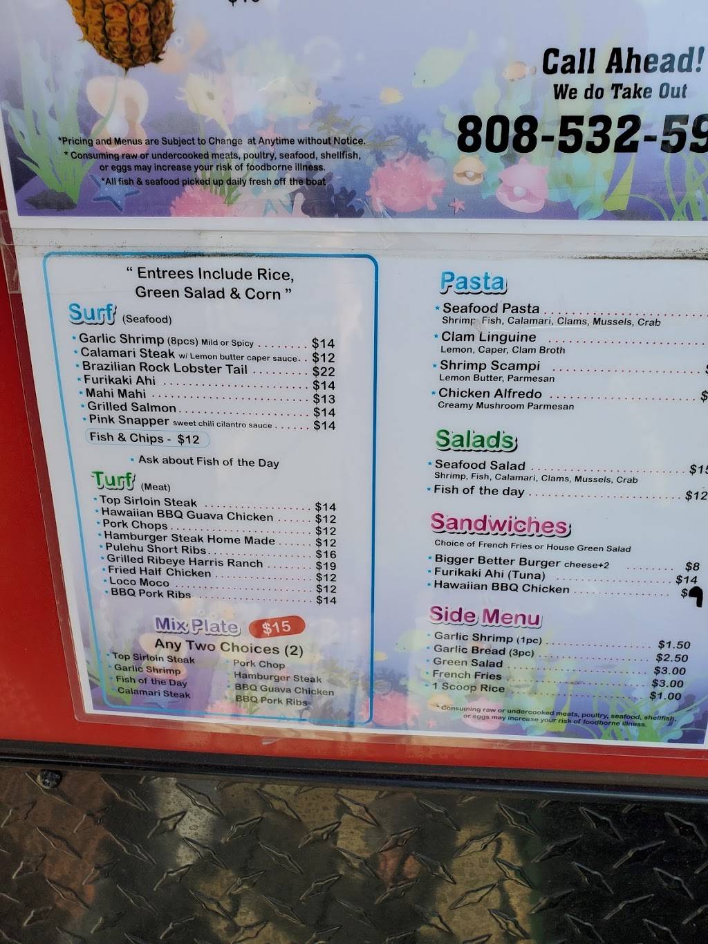 Blue Water Shrimp & Seafood Market | restaurant | 1011 HI-92, Honolulu, HI 96813, USA | 8085325955 OR +1 808-532-5955