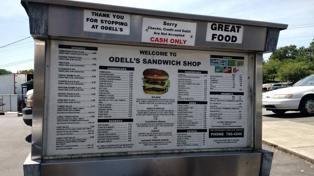 ODells Sandwich Shop | restaurant | 1224 W Pine St, Mt Airy, NC 27030, USA | 3367864246 OR +1 336-786-4246