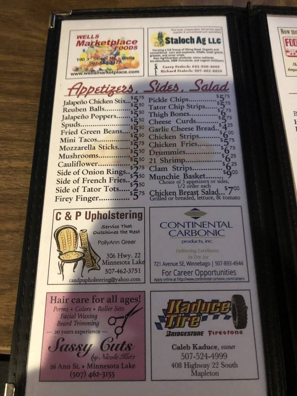 Old Mill Bar & Grill | restaurant | 301 S Main St, Minnesota Lake, MN 56068, USA | 5074629909 OR +1 507-462-9909