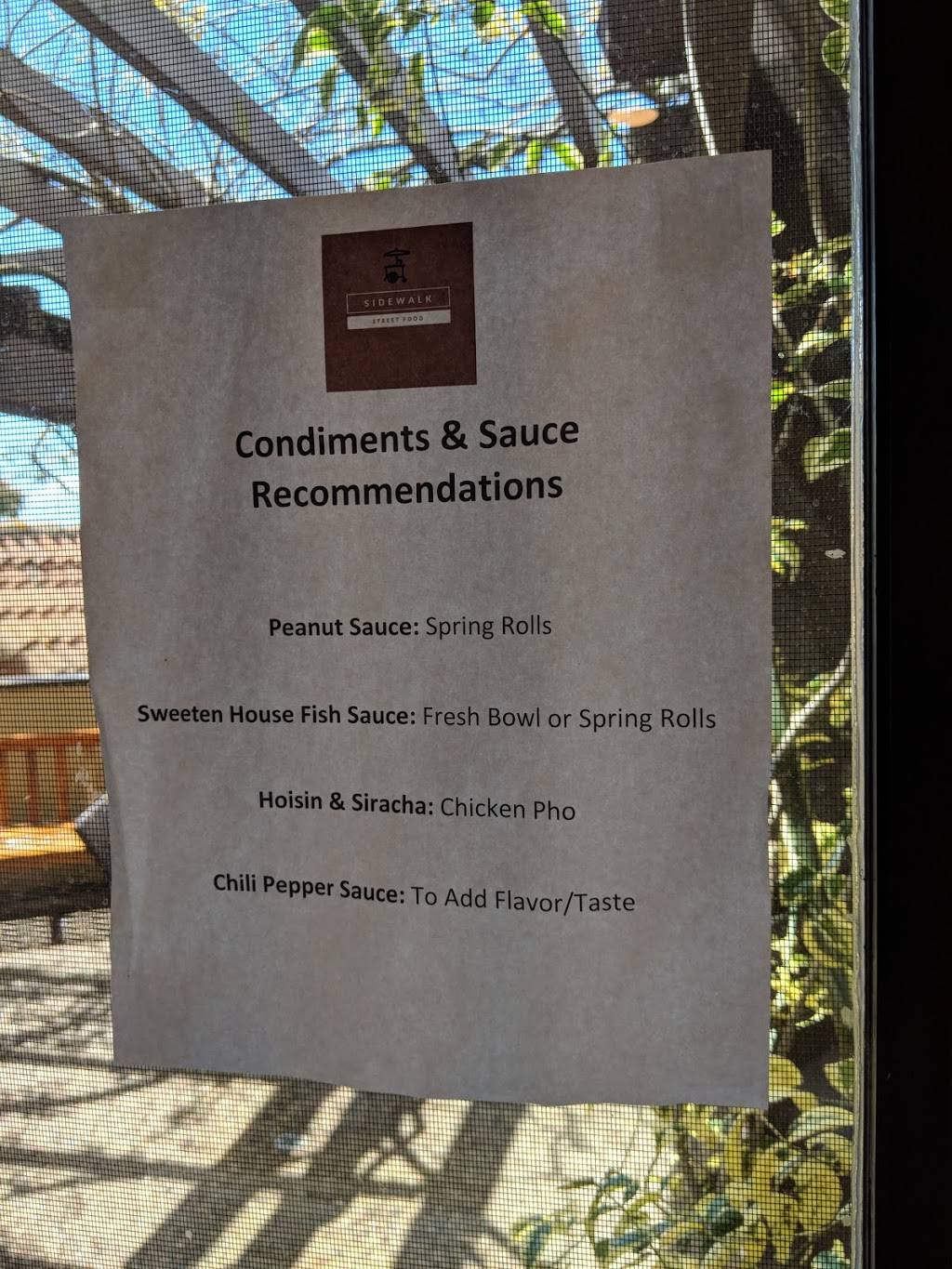 Sidewalk Street Food | restaurant | 2924 Domingo Ave, Berkeley, CA 94705, USA | 5103096821 OR +1 510-309-6821