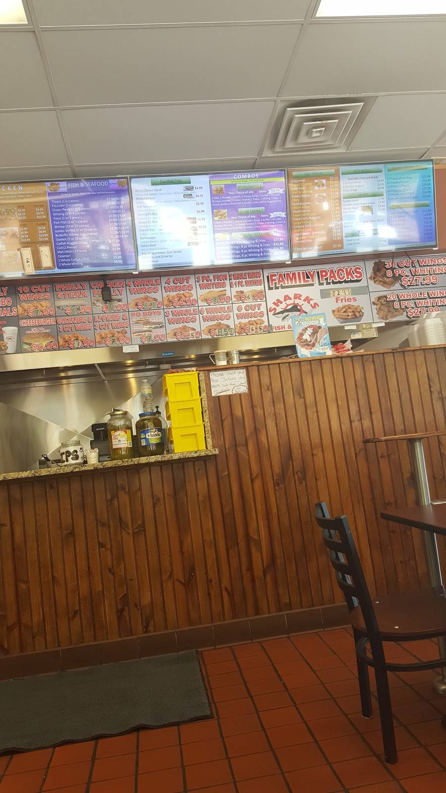 Sharks Fish & Chicken | restaurant | 1837 Montgomery Hwy #103, Hoover, AL 35244, USA | 2056823211 OR +1 205-682-3211