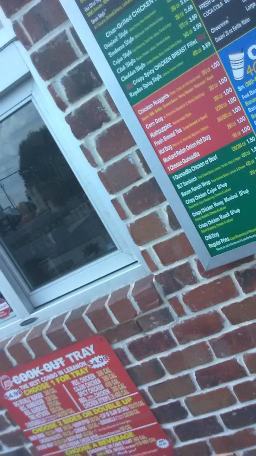 Cook Out | restaurant | 107 Legends Dr, Lebanon, TN 37087, USA | 8665470011 OR +1 866-547-0011