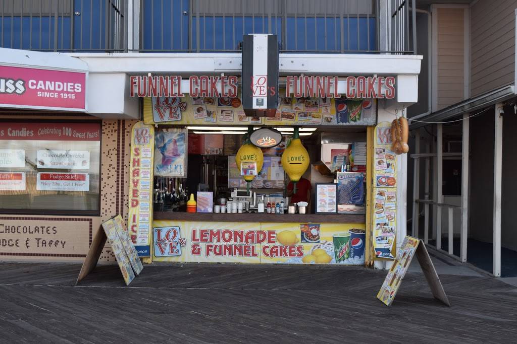 Loves Lemonade & Funnel Cake | restaurant | 17 N Atlantic Ave, Ocean City, MD 21842, USA | 4103909876 OR +1 410-390-9876